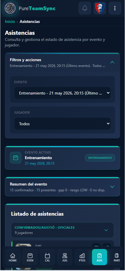 Asistencias